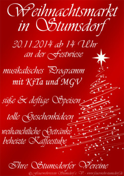 Plakat Weihnachtsmarkt