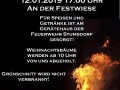 Weihnachstbaumverbrennen plakat 2019